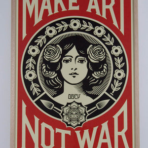 Shepard Fairey 'Make Art Not War'