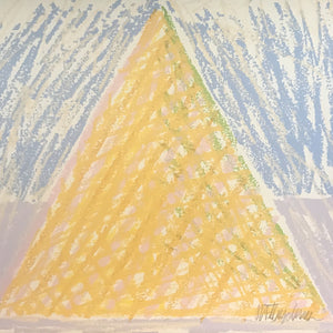 Bert Flugelman 'Pastel Pyramid (2D Pyramid)' - screenprint on paper