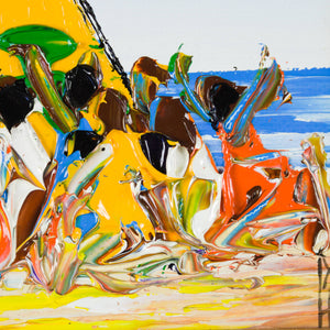 David Hart 'Untitled (Golden Sailboat)'