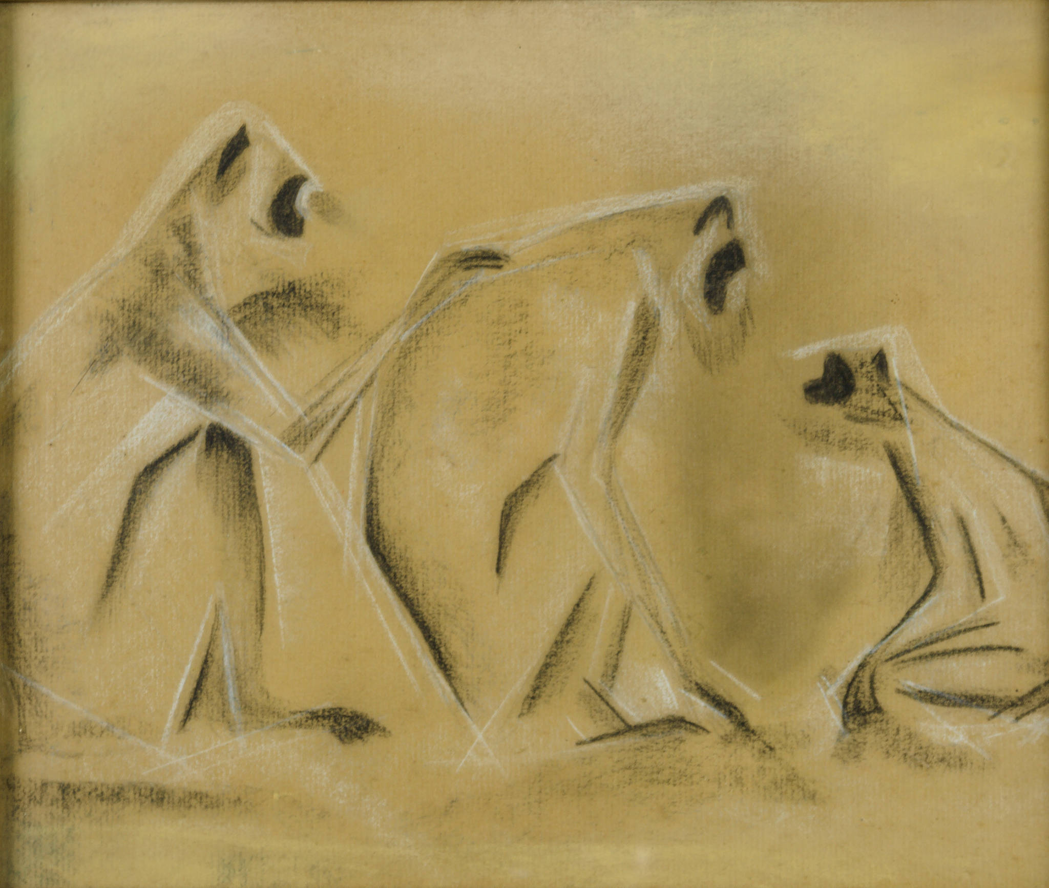 Frank Hinder 'Untitled (Monkeys)' - Collected by Carmelo