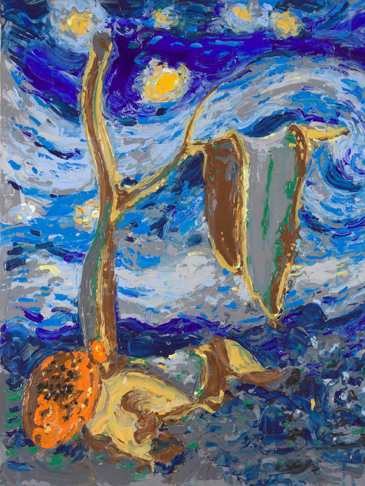 Philippe Le Miere 'Study for After Vincent Dali van Salvador Gogh - The Persistence of the Starry Night Memory'