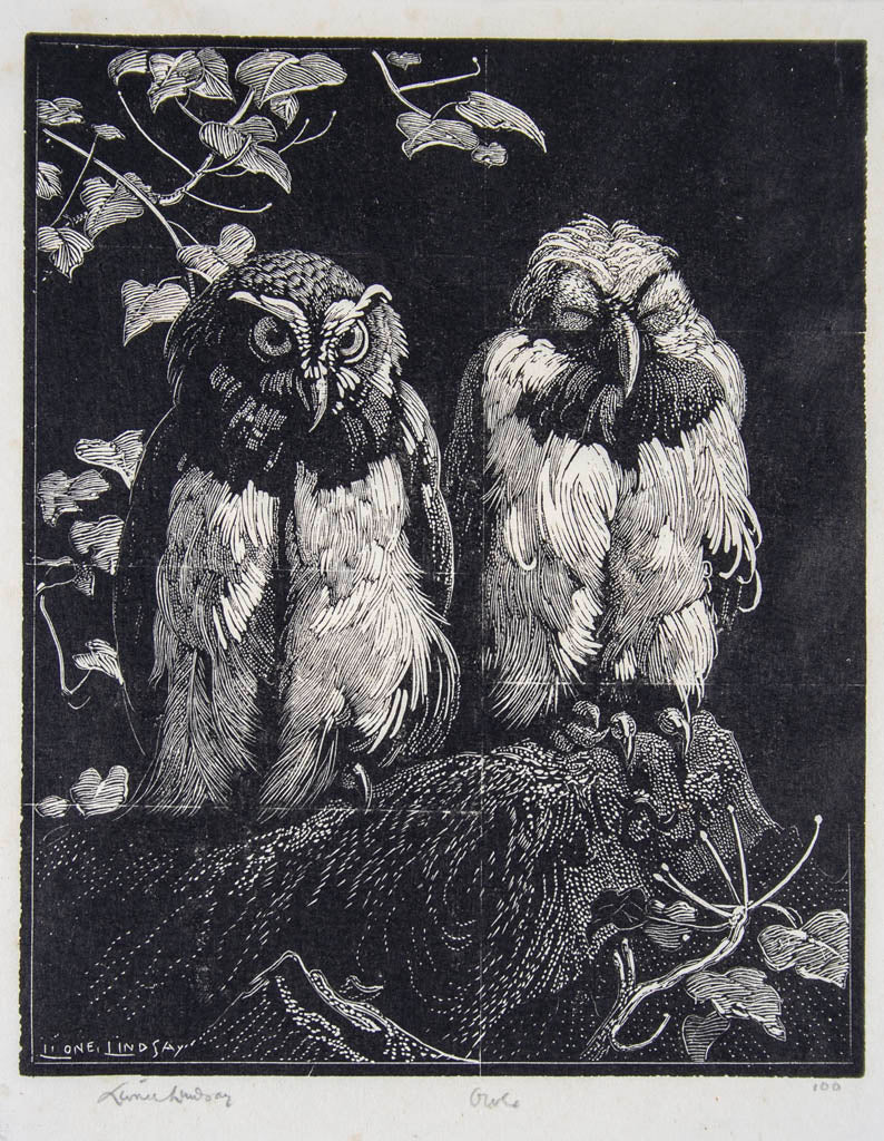 Lionel Lindsay 'Owls' - Collected by Chris