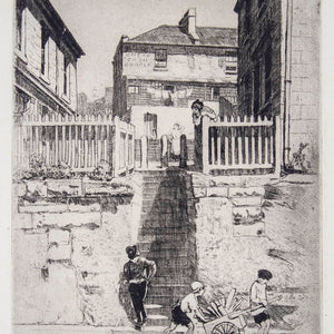 Lionel Lindsay 'The Steps of the Sailor's Return Hotel, Sydney'