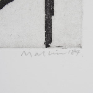 Jeffrey Makin 'Pathway Hanging Rock No. II' - Etching on paper