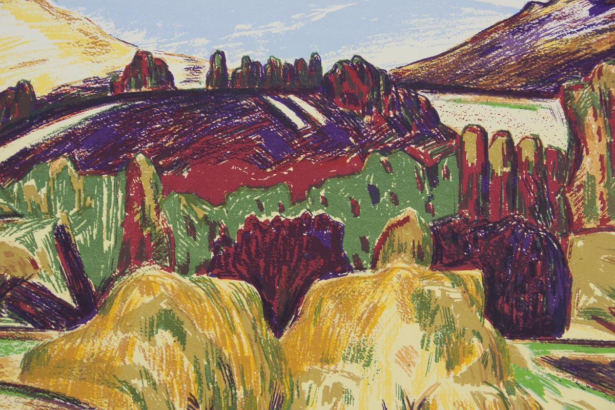 Jeffrey Makin 'Rubicon Valley' - Screenprint on paper