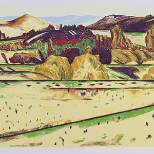 Jeffrey Makin 'Rubicon Valley' - Screenprint on paper