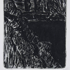 Jeffrey Makin 'Untitled (Black and White Landscape)' - Etching on paper
