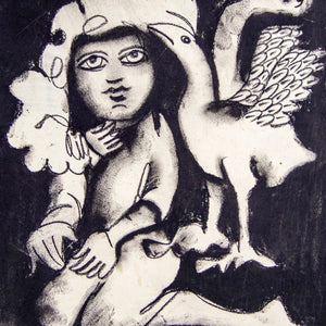 Mirka Mora 'Girl and Bird'