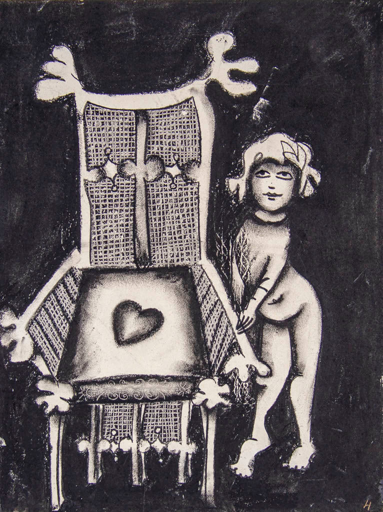 Mirka Mora 'Girl and Love Chair'