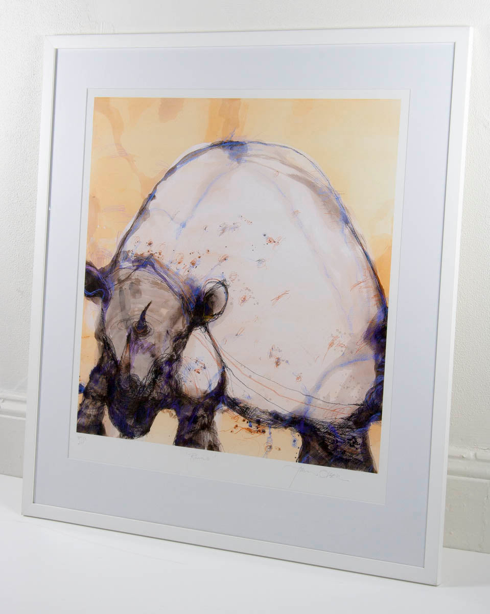 John Olsen 'White Rhino'