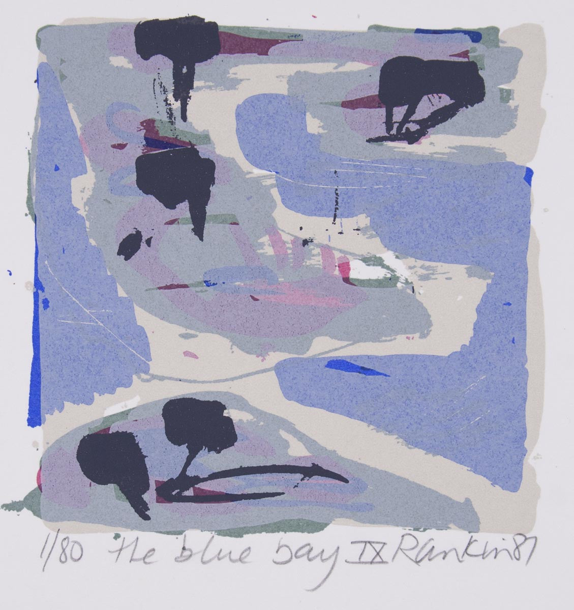 David Rankin 'The Blue Bay IX' - screenprint on paper