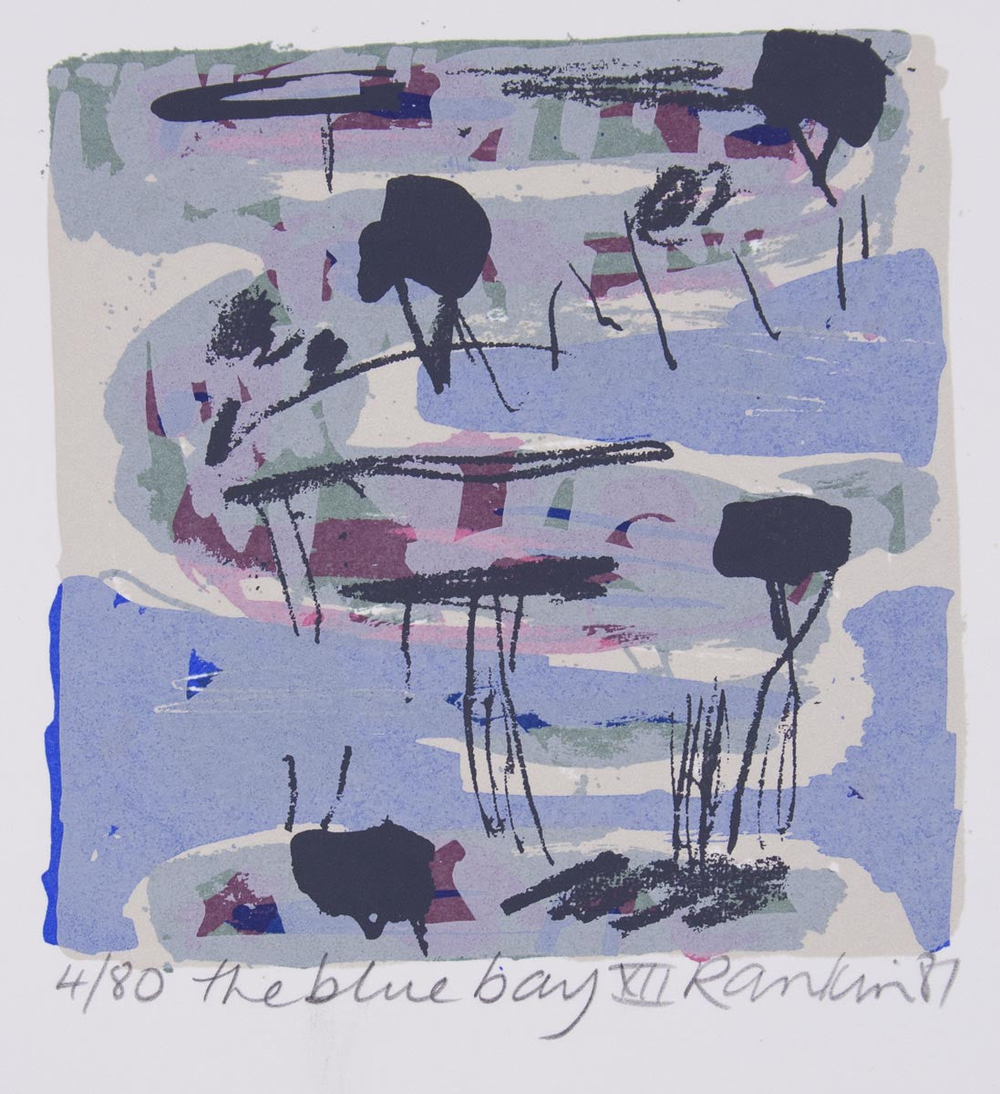 David Rankin 'The Blue Bay XII' - screenprint on paper