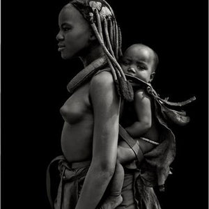 Christopher Rimmer 'Himba Girl with Baby, Swaartbooisdrift, Namibia' - Archival Ink Jet Print