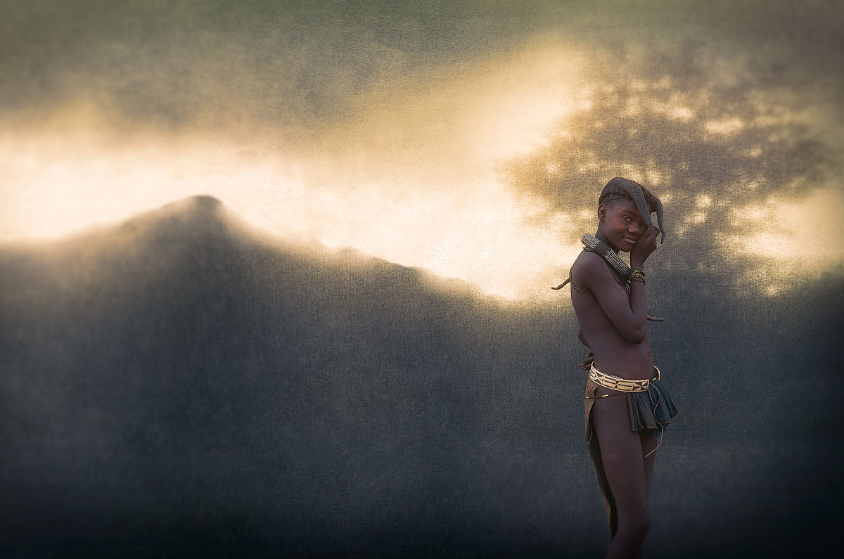 Christopher Rimmer 'Ovahimba Girl in the Landscape, Southern Angola'