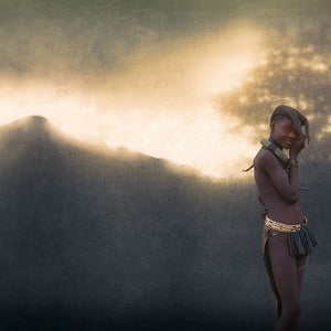 Christopher Rimmer 'Ovahimba Girl in the Landscape, Southern Angola'