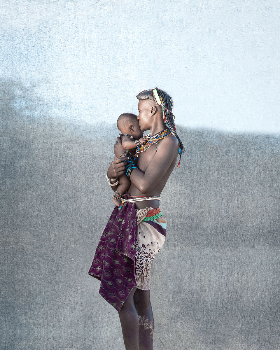 Christopher Rimmer 'Ovakahona Mother & Baby, Southern Angola'