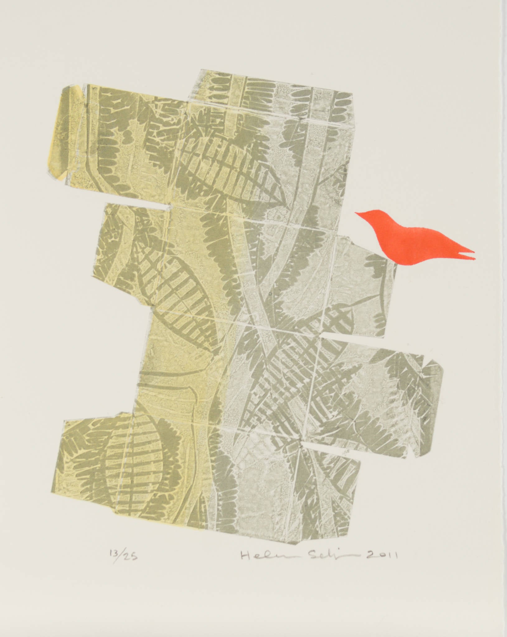 Helen Seligman 'Untitled (Red Bird)'