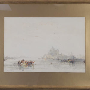 Frank Wasley 'Venetian Scene' - watercolour on paper