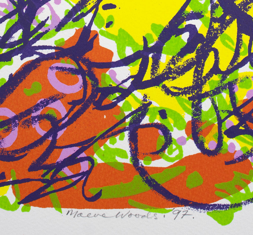 Maeve Woods 'Untitled Work (Tumbling Scribble)' - screenprint on paper